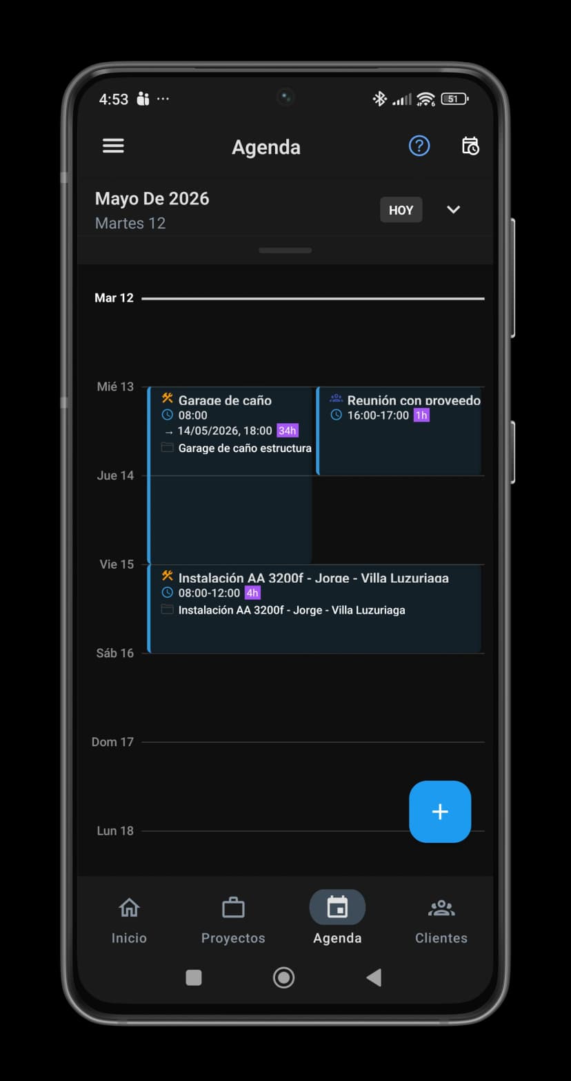 Agenda y recibo 1